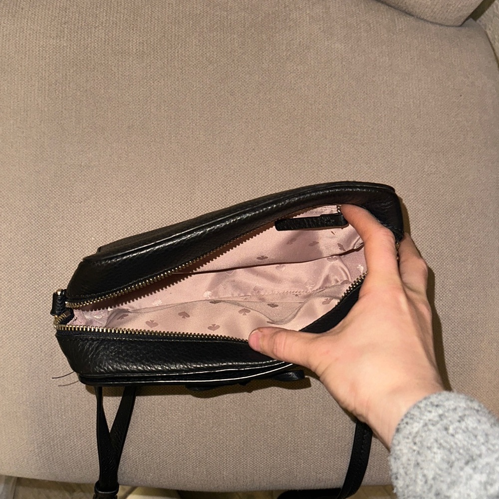 Kate Spade Black Pebbled Leather Crossbody Bag - Picture 6 of 10